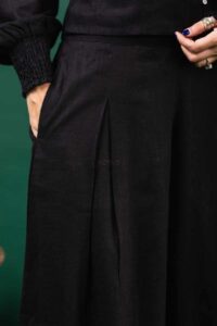 Image for Kessa Avdaf202 Lalita Cotton Linen Top Pant Set Closeup 2