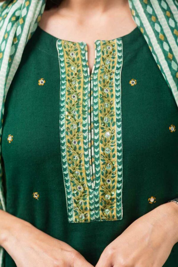 Image for Kessa Wsr356 Pakeezah Cotton Complete Suit Set Closeup