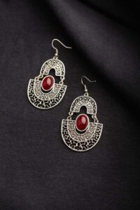 Image for Kessa Kpe130 Turkish Tribal Boho Earrings Front