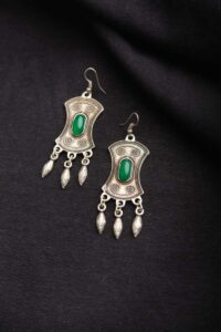 Image for Kessa Kpe28 Turkish Tribal Boho Earrings Front