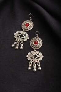 Image for Kessa Kpe52 Turkish Tribal Boho Earrings Side