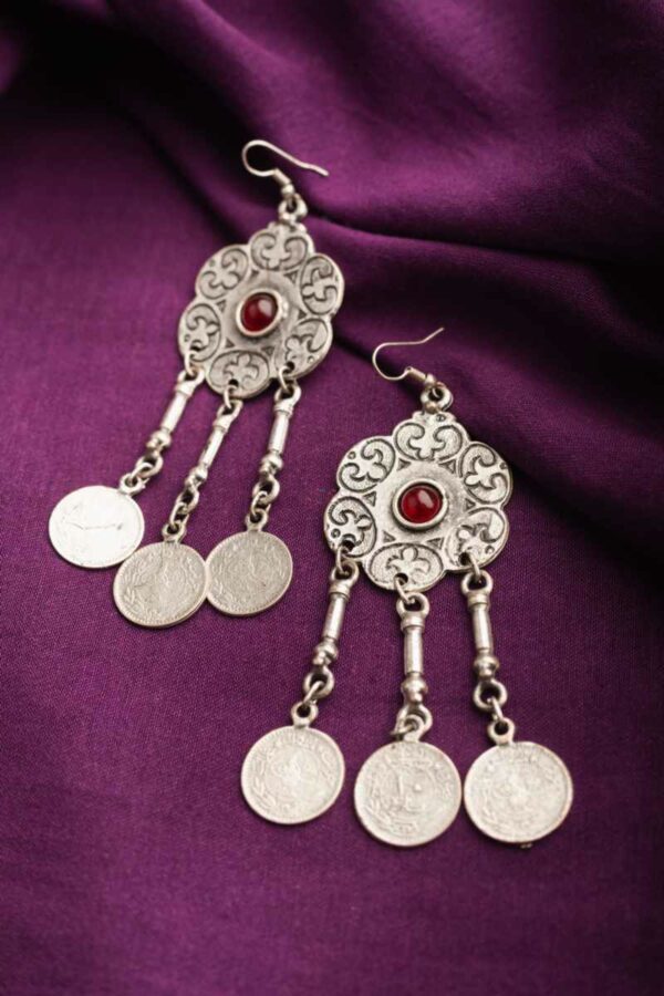 Image for Kessa Kpe53 Turkish Circular Tribal Boho Earrings Featured