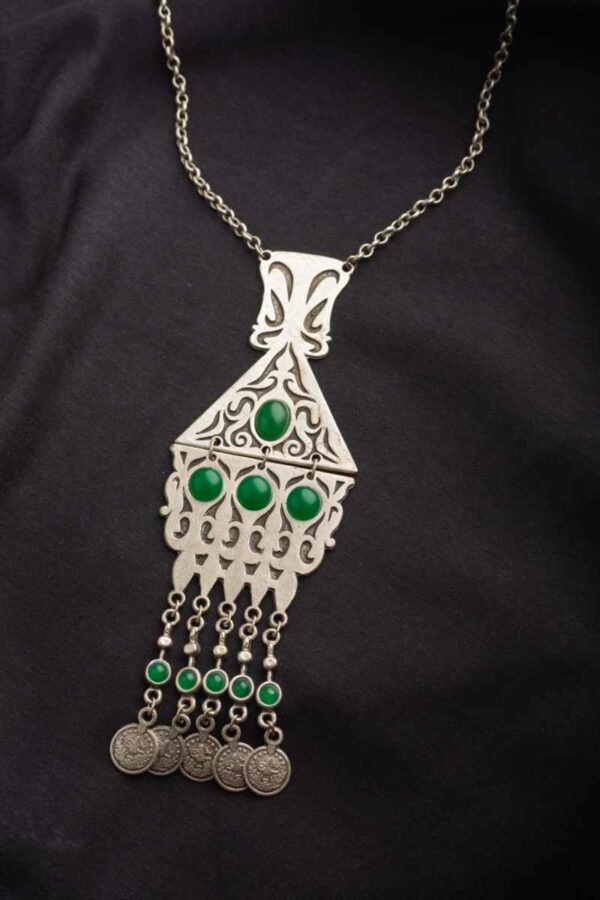 Image for Kessa Kpn15 Turkish Triangle Tribal Boho Necklace Featured