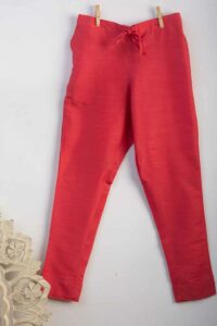 Image for Kessa Ws207p Cotton Silk Pants With Pocket D Peach Side New