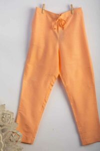 Image for Kessa Ws207p Cotton Silk Pants With Pocket Light Peach Featured New