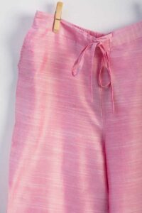Image for Kessa Ws207p Cotton Silk Pants With Pocket Light Pink Sitting New