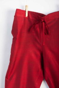 Image for Kessa Ws207p Cotton Silk Pants With Pocket Maroon Front New