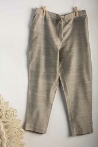 Image for Kessa Ws207p Cotton Silk Pants With Pocket Slaty Closeup 2 Latest