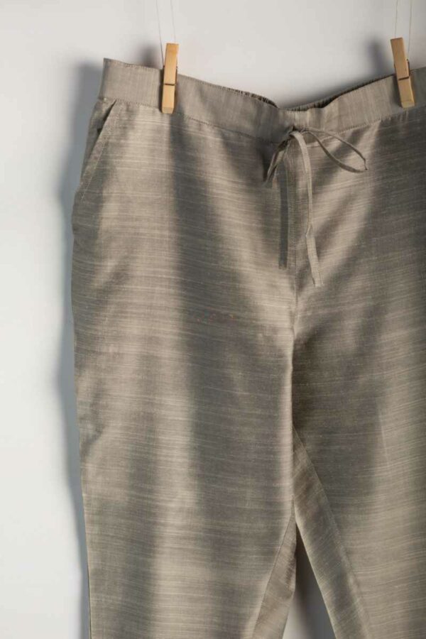 Image for Kessa Ws207p Cotton Silk Pants With Pocket Slaty Sitting Latest