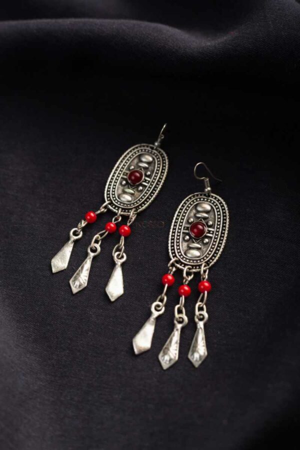 Image for Kessa Kpe117 Turkish Tribal Boho Earrings Side New