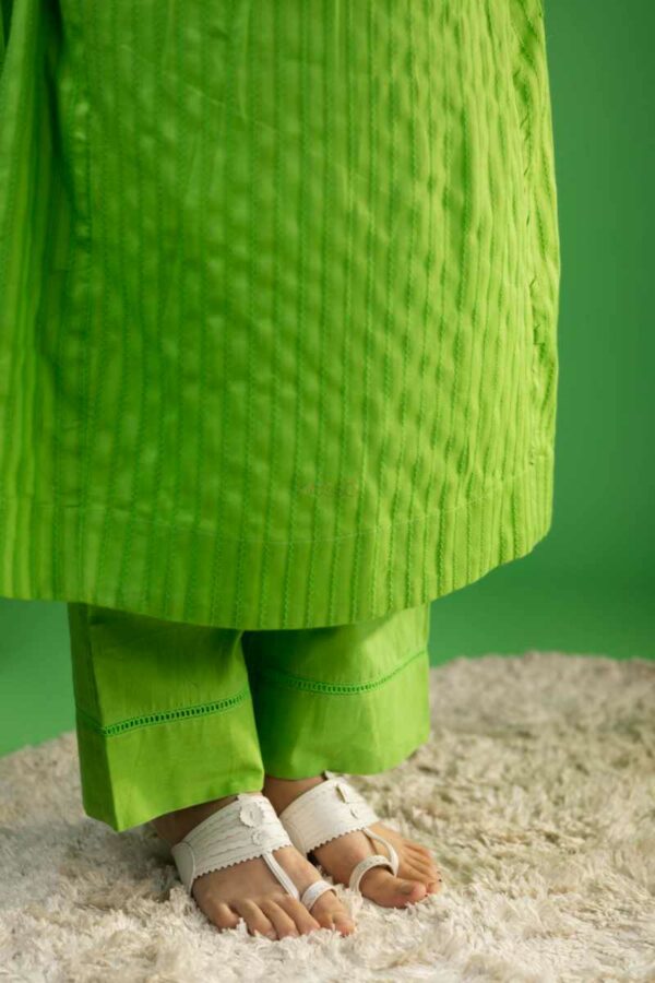 Image for Kessa Ws951 Fiyanshi Cotton Dobby Complete Suit Set Closeup 2