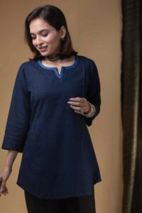 Image for Kessa Ws974 Aadithi South Cotton Short Kurti Featured