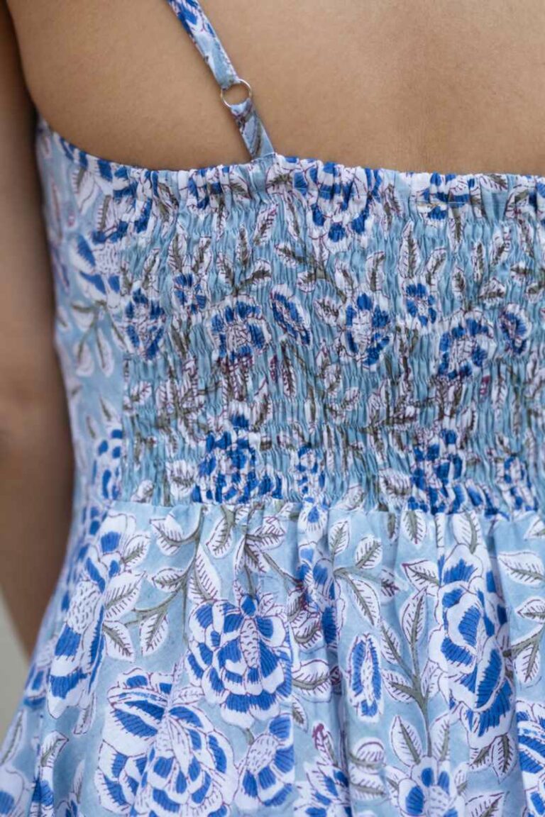 Buy Blissful ANUK15 Asmi Handblock Cotton Dress Online | Kessa