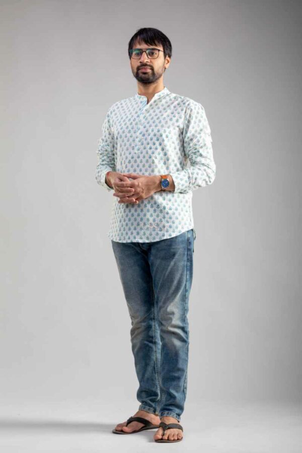 Image for Kessa Awk57 Savar Block Print Men Shirt Sid