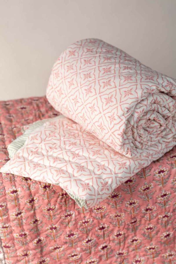 Image for Kessa Kaq253 Jaikriti Single Bed Quilt Closeup