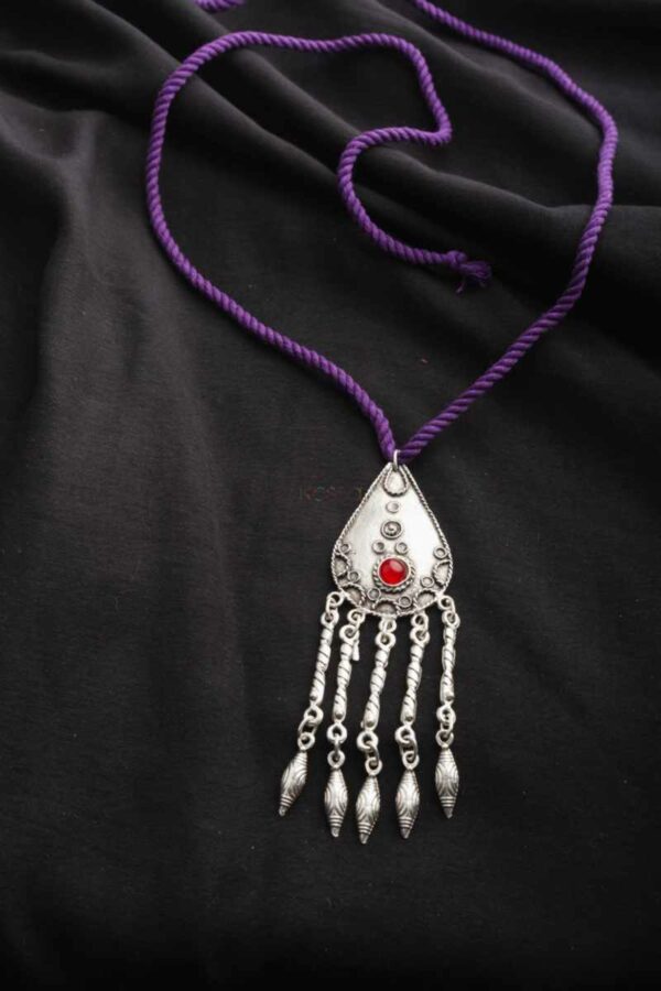 Image for Kessa Kpp16 Turkish Multi Stone Pendant Purple Featured