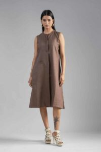 Image for Kessa Ws984 Takshaya Linen Dress Side