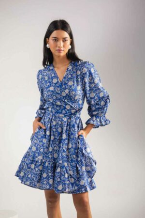 Image for Kessa Anuk16 Evelina Handblock Cotton Dress Featured