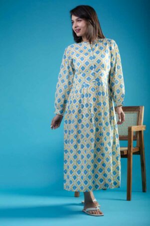 Image for Kessa Avdaf223 Thitiksha Cotton Handblock Dress Featured