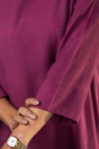 Image for Kessa Ws963 Sahasra Handloom Cotton A Line Kurta Closeup