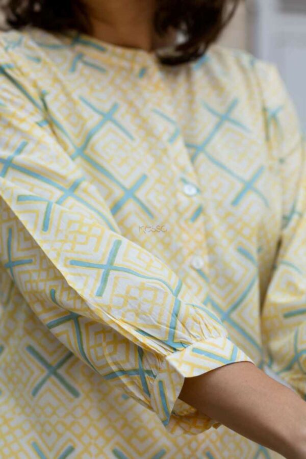 Image for Kessa Avdaf218 Amrita Cotton Shirt Closeup 2