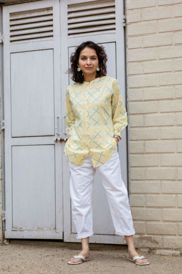 Image for Kessa Avdaf218 Amrita Cotton Shirt Front