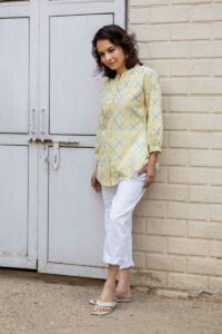 Image for Kessa Avdaf218 Amrita Cotton Shirt Side