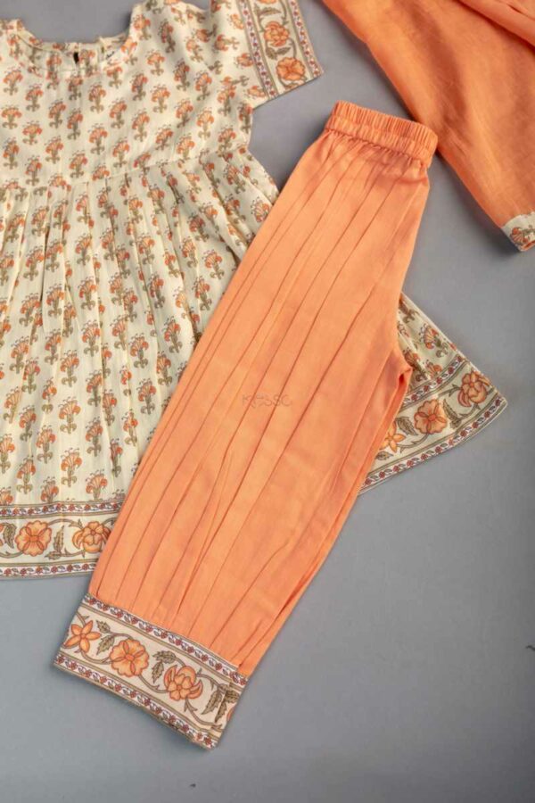 Image for Kessa Mbe65 Shakti Girls Cotton Complete Suit Set Closeup