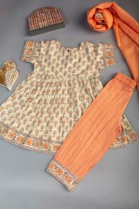 Image for Kessa Mbe65 Shakti Girls Cotton Complete Suit Set Featured