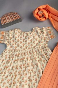 Image for Kessa Mbe65 Shakti Girls Cotton Complete Suit Set Front