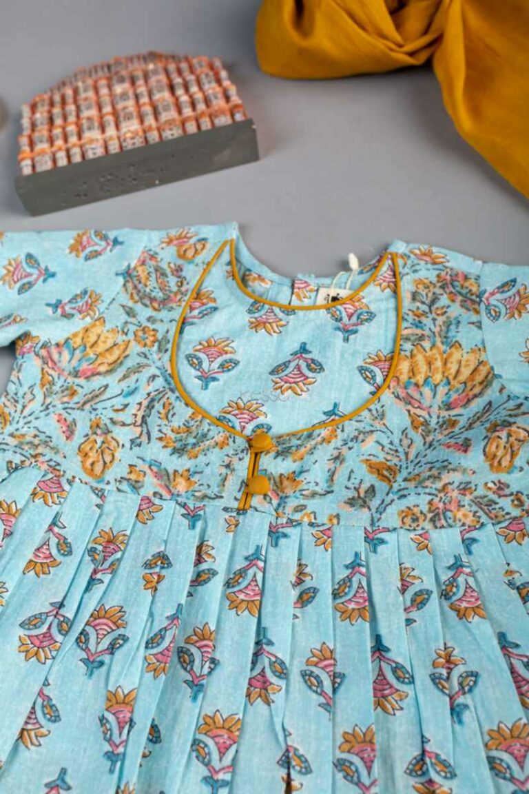 Buy Exquisite MBE66 Tejasi Girls Cotton Complete Suit Set Online | Kessa
