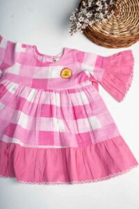 Image for Kessa Mbe71 Lya Cotton Girls Frock Front