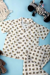 Image for Kessa Mbe73 Sarvin Cotton Boy Kurta Pyjama Set Front