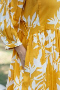 Image for Kessa Ws1019 Ishwari Handloom Cotton Dress Closeup