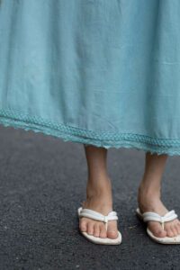 Image for Kessa Ws1024 Ehimay Cotton A Line Dress Closeup 2