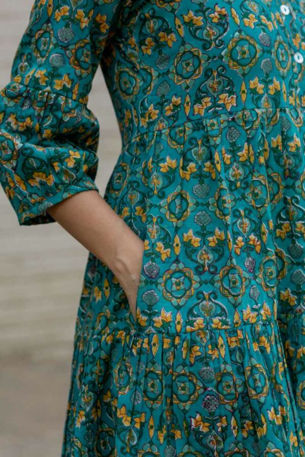 Image for Kessa Wsr384 Aadipta Handlock A Line Dress Closeup