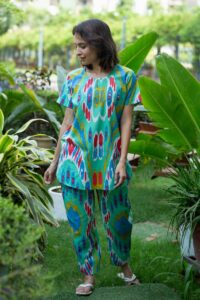 Image for Kessa De184 Ishwari Cotton Loungewear Set Front