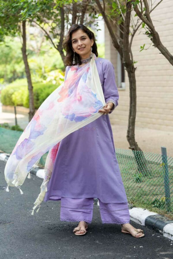 Image for Kessa Ws1029 Bhumika Cotton Complete Suit Set Side