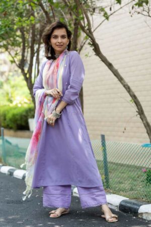 Image for Kessa Ws1029 Bhumika Cotton Complete Suit Set Sitting