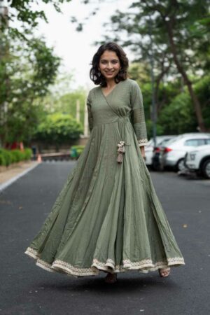 Image for Kessa Ws1030 Aarya Schiffli A Line Dress Featured