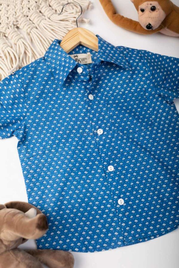 Image for Kessa Aj80 Mannan Cotton Boy Half Sleeves Shirt Side