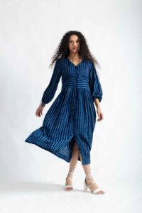 Image for Kessa Avdaf230 Trusha Muslin A Line Dress Side