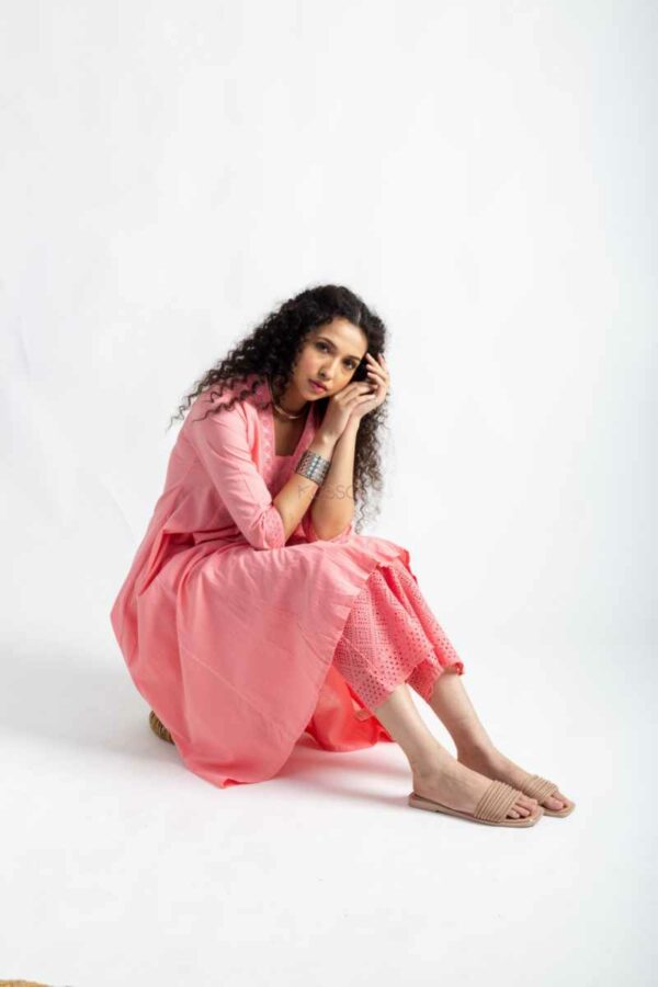 Image for Kessa Avdaf241 Madhavi Cotton A Line Kurta Sitting