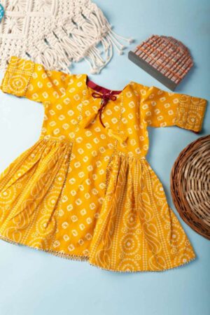Image for Kessa Mbe81 Divya Kid Cotton Frock Featured
