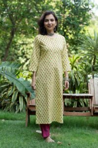 Image for Kessa Taf107 Indu Cotton Straight Fit Kurta Featured