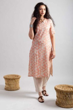 Image for Kessa Vcr203 Omaja Cotton Straight Fit Kurta Featured