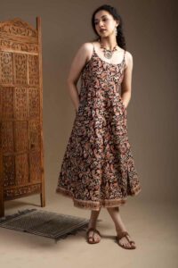 Image for Kessa Ws1001 Sachi Cotton Kalamkari Dress Featured New