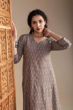 Image for Kessa Ws1002 Arunima Ikkat A Line Dress Featured New