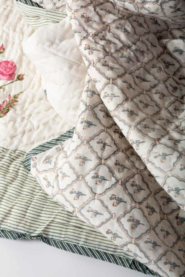 Image for Kessa Kaq265 Harita Double Bed Quilt Closeup