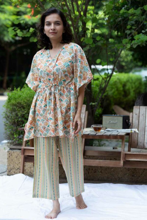 Image for Kessa Vcr213 Pakhi Cotton Loungewear Set Side